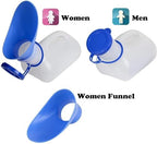 Unisex Potty Urinal for Car, Portable Urinal for Men and Women, Bedpans Pee Bottle with a Lid and Funnel, Mobile Toilet Urinal for Car, Old Man, Child and Patient for Hospital Camping Outdoor Travel