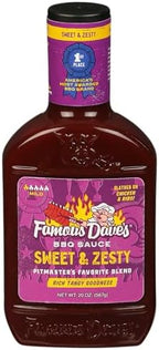 Famous Dave's BBQ Sauce Variety Bundle, 19 oz (Pack of 3) includes 1-Pack Rich & Sassy Flavor + 1-Pack Sweet & Zesty Flavor + 1-Pack Devil's Spit Flavor