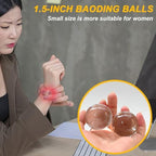 Glass Baoding Balls 2 Pack - Hand Exerciser for Rehab, Seniors & Office Workers | Stress Relief & Finger Dexterity Trainer
