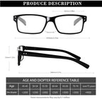 NORPERWIS Reading Glasses 6 Pairs Quality Readers Spring Hinge Glasses for Reading for Men and Women (6 Pack Mix Color -3, 1.50)