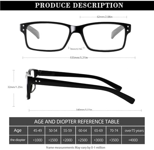 NORPERWIS Reading Glasses 6 Pairs Quality Readers Spring Hinge Glasses for Reading for Men and Women (6 Pack Mix Color -3, 2.75)