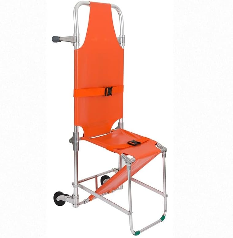 Aimery Emergency Rescue Stair Stretcher，Aluminum Folding Chair Stretcher，Stair Chair，Evacuation Chair，Ambulance Stretcher，Ambulance Firefighter Evacuation，Easy to Transfer On The Ground