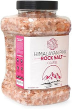 RoyalHouse, Himalayan Pink Salt 5 lbs Coarse Grain Bulk in Jar, Pure Gourmet Crystals, Natural Contains 84 Minerals, Suitable for Body Bath Scrubs, Table Salt For Grinders & Salt Mills Kosher