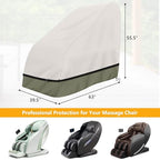 COSHNIBI Massage Chair Cover,Heavy Duty Waterproof and Dustproof Zero Gravity Massage Chair Cover for Most Brands of Full Body Shiatsu,63 x 39.5 x 55.5 Inches,Beige
