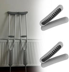 2Pcs Underarm Crutch Pad Replacement, Grey Crutch Padding, Crutch Pads, Universal Crutch Armpit Pad Cover, Replacement Cushion Tops Axillary Support, Crutches Accessories