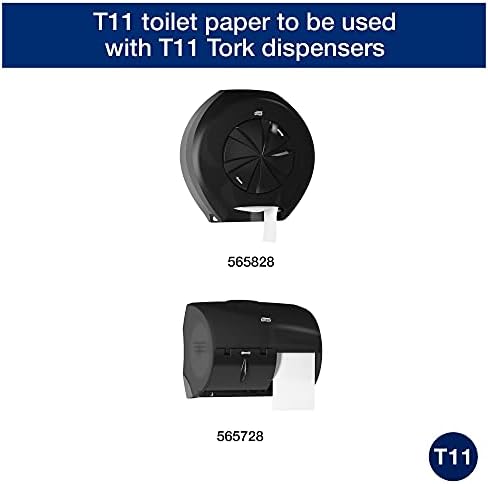 Tork 112990 Universal Bath Tissue Roll with OptiCore, 1-Ply, 3.75" Width x 4.0" Length, White (Case of 36 Rolls, 1755 Sheets per Roll, 63,180 Sheets per Case)