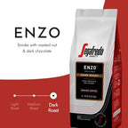 Segafredo Zanetti Ground Coffee – Made with Arabica Coffee – Dark Roast, Smoky with Hints of Roasted Nuts & Dark Chocolate – South American Blend – Rich, Full-Bodied – Enzo, 10oz Bag, Pack of 6