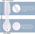 Patelai 100 Pcs Mini Toothbrush Thumbprint Individually Packaged Security Short Toothbrush Bulk with Soft Bristle Bulk for Portable Prison Camping Detention Center Travel Denture Teeth Cleaning