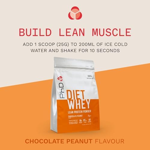 PhD Nutrition 1 kg Chocolate Peanut Diet Whey Supplement