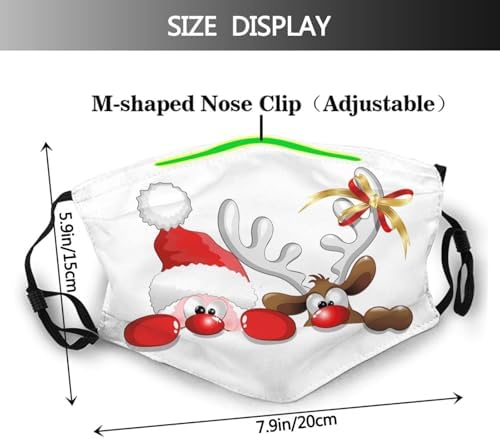 Washable Reusable Stylish Face Mask For Women With 5-Layer Filter Cute Pattern Cloth Face Mask
