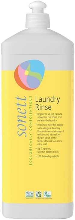 Sonett Organic Laundry Rinse detergents Soap all textiles - 34 fl.oz (Pack of 1)