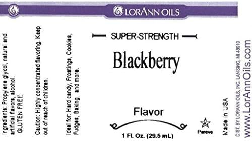 LorAnn Artificial Flavoring Oils, Blackberry Flavoring Oil, 1 Ounce Bottle