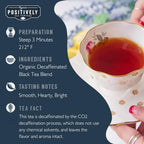 Organic Positively Tea Company, Decaf English Breakfast, Loose Leaf, 4 Ounce