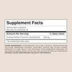 Guaraná 500mg – Clean Energy & Focus | Dr. Botanico (60 Capsules)