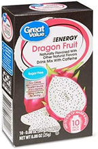 Great Value Energy Drink Mix, Dragon Fruit, Sugar-Free, 0.88 oz (Pack of 2)