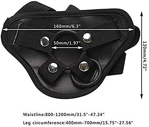 Soft Comfortable Adjustable Unisex Underwear Strapless Underwear Brief - Harness Wearable Strapless Harnesses Panties Black
