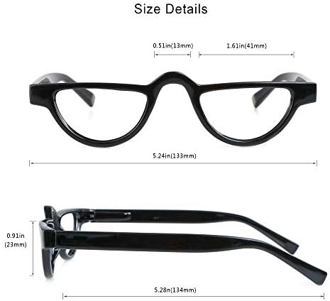 VisionGlobal 4 Pairs Reading Glasses with Spring Hinge for Women/Men, Eyewear Frame (4 Color, +2.00 Magnification)