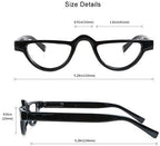 VisionGlobal 4 Pairs Reading Glasses with Spring Hinge for Women/Men, Eyewear Frame (4 Color, +2.00 Magnification)