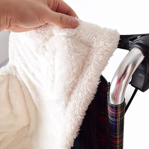 McbeAn Wheelchair Warmer Cover Blanket, Thicken Warm Wheelchair Fleece Wrap Blanket, Zipper Design, Easy to Put On and Take Off, Windproof and Warm, for The Aged Patient