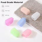 6 Pack Silicone Toothbrush Covers, Travel Toothbrush Head Caps for Manual and Electric Toothbrushes, Breathable Hygienic Toothbrush Protector to Keep Toothbrush Fresh and Clean