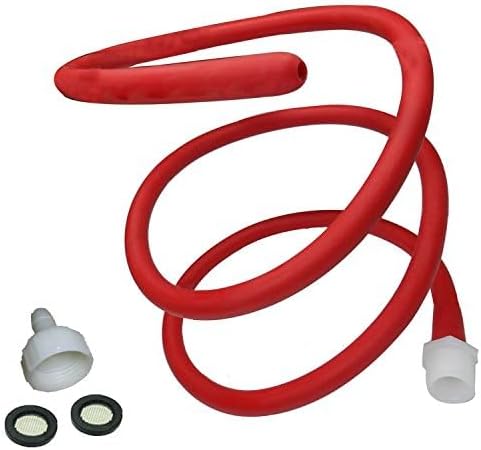 Enema Kit Shower Tubing Anal Cleaning Reusable Douche Red Hose Nozzle(59 in)