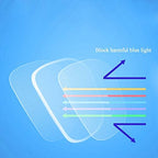Aviator Anti-blue Light Reading Glasses, Progressive Multifocus Reading Glasses for Men and Women, Oversized Frame, Black