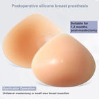 Triangle Silicone Breast Form Mastectomy Prosthesis Concave Bra Enhancer Insert One Piece