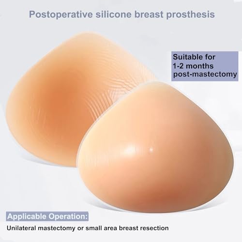 Triangle Silicone Breast Form Mastectomy Prosthesis Concave Bra Enhancer Insert One Piece