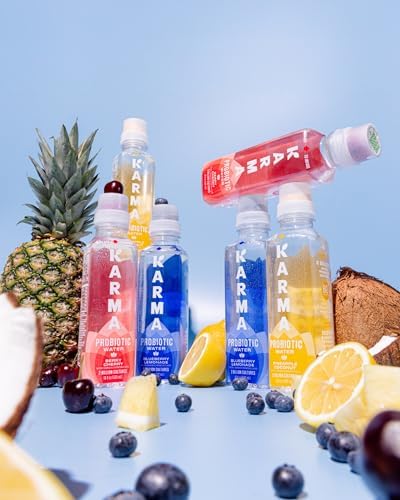 Karma Probiotic Water - 12 Pack, Strawberry Lemonade Drink - Immune & Gut Health Support