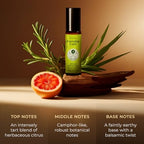 Gya Labs Brain Booster Essential Oil Roll On - 0.34 Fl Oz - Travel Size Roller for Camping, Skin, Aromatherapy Relief, Convenience