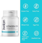 Preservative-Free Vitamin D3 4000 IU (100 µg) Softgel 1 Year Supply – High Strength Cholecalciferol | Gluten Free, Non-GMO | Supports Immune System, Bones, Teeth & Muscles | UK Made 365 Count