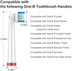 4 Pcs Replacement Toothbrush Heads Compatible with Oral-B Braun, Professional Electric Brush Heads for Oral B Replacement Heads Refill Pro 500/1000/1500/3000/3757/5000/7000/7500/8000