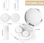 Contact Lens Case, Travel Contact Lens Cases Cute Contact Case and Solution Perfect for Daily Travel Outdoor