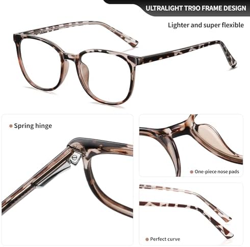 Reading Glasses Blue Light Blocking Retro Round Frame Anti Eyestrain Anti UV Computer Eyeglasses For Women/Men