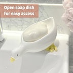Soap Dish for Shower,Soap Holder Shower,Soap Bar Holder Saver,Cute Duck Style 1 PCS