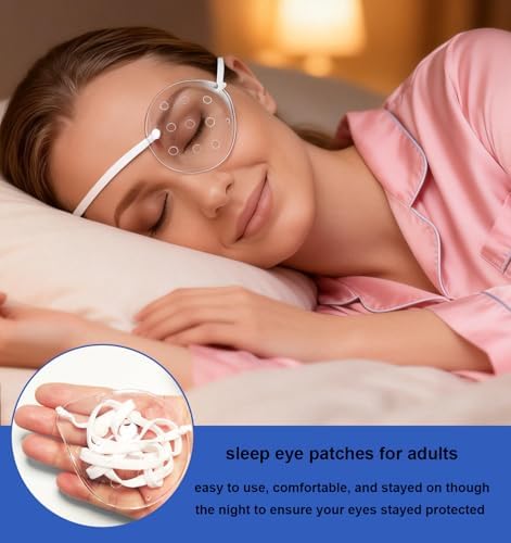 AMZVIO 2Pcs Eye Shield After Cataract Surgery,Clear Eye Protector with Adjustable Strap, Medical Eye Patches for Adults, Plastic Hard Protection Cover for Sleeping After Surgery (1 Black+1 White)