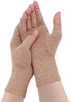 Arthritis Gloves - Compression Fingerless Joint Pain Relief Hand Mitten Warmth Carpal Tunnel Glove for Women Men