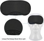 10 Pack Sleep Mask Eye Mask Shade Cover Sleeping Night Blindfold Lightweight Comfortable Soft Eyeshade Cover with Nose Pad and Adjustable Strap for Women Men Travel Sleep Shift Work Naps, Black