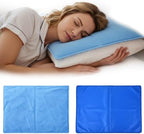 Cooling Gel Pad for Sleep - 2 Count Instant Relief for Hot Flashes, Night Sweats, Headaches & Muscle Pain | Dual-Sided Comfort Pillow Cooler for Adults, Kids & Pets