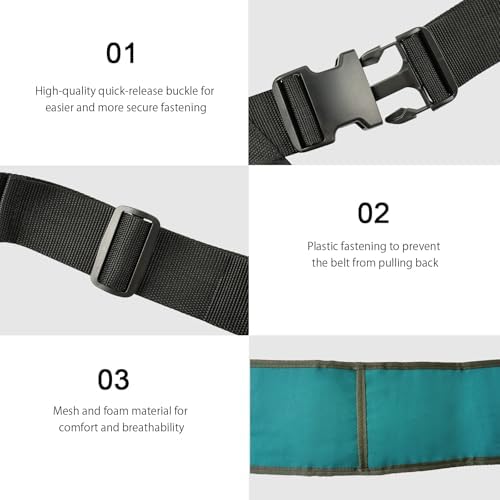 Bed Restraint Strap for Elderly, Adjustable Bed Restraint Belt Wheelchair Seat Safety Belt, Anti-Fall Bed Waist Belt, Safety Aid Belt for The Elderly, People Who Cannot Control Their Bodies