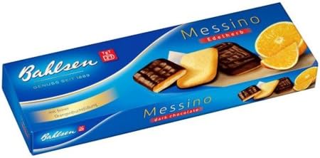 Bahlsen Orange Messino Dark Chocolate Cookies, 4.4-Ounce Boxes (Pack of 12)