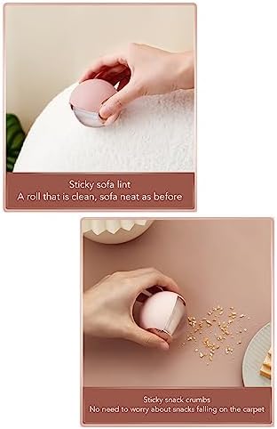 Lint Roller Ball - 2.36in Reusable Lint Roller Hair Remover Ball - Pet Hair Removal Tool for Clothing, Furniture, Carpets, Beds, Sofas, and More, Easy to Clean and Skin Friendly