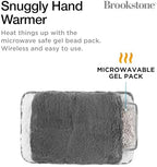 Brookstone Faux Fur Hand Warmer | Soothe Cold Hand Muff with Microwavable Gel Pack for Long Lasting Heat | Cozy Sherpa & Plush Lining for Ultimate Comfort | Hand Muffs for Women & Men