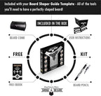 Beard Shaper & Barber Pencil, Beard Lineup Tool, Great Beard Guide Shaping Tool for Men, Beard Lineup Guide Template Thats Perfect for Styling and Edging, With Beard Comb
