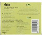 Kallo Yeast Free Vegetable Stock Cubes 66g - Pack of 6