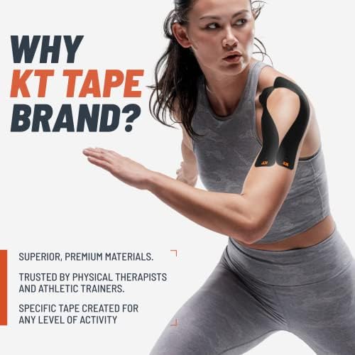 KT Tape, Original Cotton, Elastic Kinesiology Athletic Tape, 16’ Uncut Roll