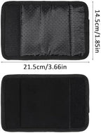 2 Pack Walker Handle Cushions Soft Comfortable Walker Grip Pads Universal Non Slip Rollator Crutch Handle Covers Rolling Wheelchair Grippers Mobility Aid Accessory for Elderly (Black)
