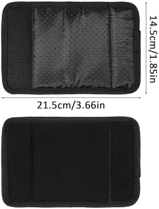 2 Pack Walker Handle Cushions Soft Comfortable Walker Grip Pads Universal Non Slip Rollator Crutch Handle Covers Rolling Wheelchair Grippers Mobility Aid Accessory for Elderly (Black)