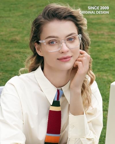 Cyxus Blue Light Glasses Men Women Reduce Eye Strain UV Blocking for Office Work Computer Screen 8082
