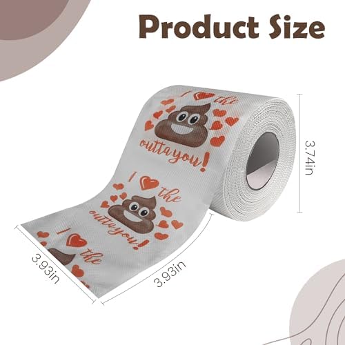 Funny Valentines Day Gifts for Mens Women Him Her, Romantic Novelty Gifts Toilet Paper Roll, Galentine Gift for Men Husband Wife, Friends Bathroom Decor Table Supplies Favors